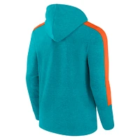 Men's Fanatics  Aqua Miami Dolphins Gains Full-Zip Hoodie