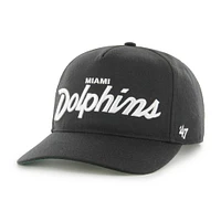 Men's '47 Black Miami Dolphins Attitude Hitch Relaxed Adjustable Hat