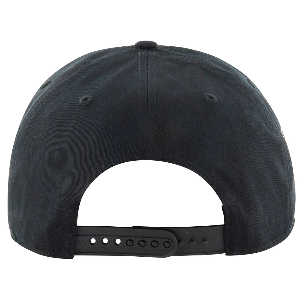 Casquette ajustable noire à motif moucheté pour homme Miami Dolphins '47
