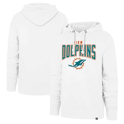Sweat à capuche blanc Miami Dolphins Elements Arch Headline '47 pour hommes