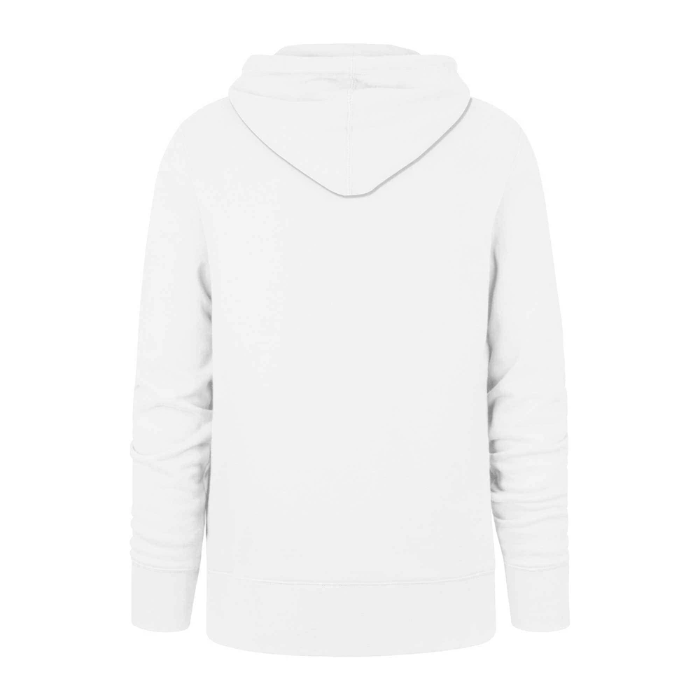 Men's '47 White Miami Dolphins Go Fins Regional Headline Pullover Hoodie