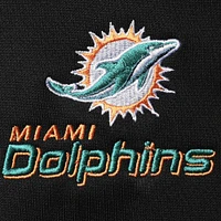 Men's Dunbrooke Black Miami Dolphins Craftsman Thermal-Lined Full-Zip Hoodie