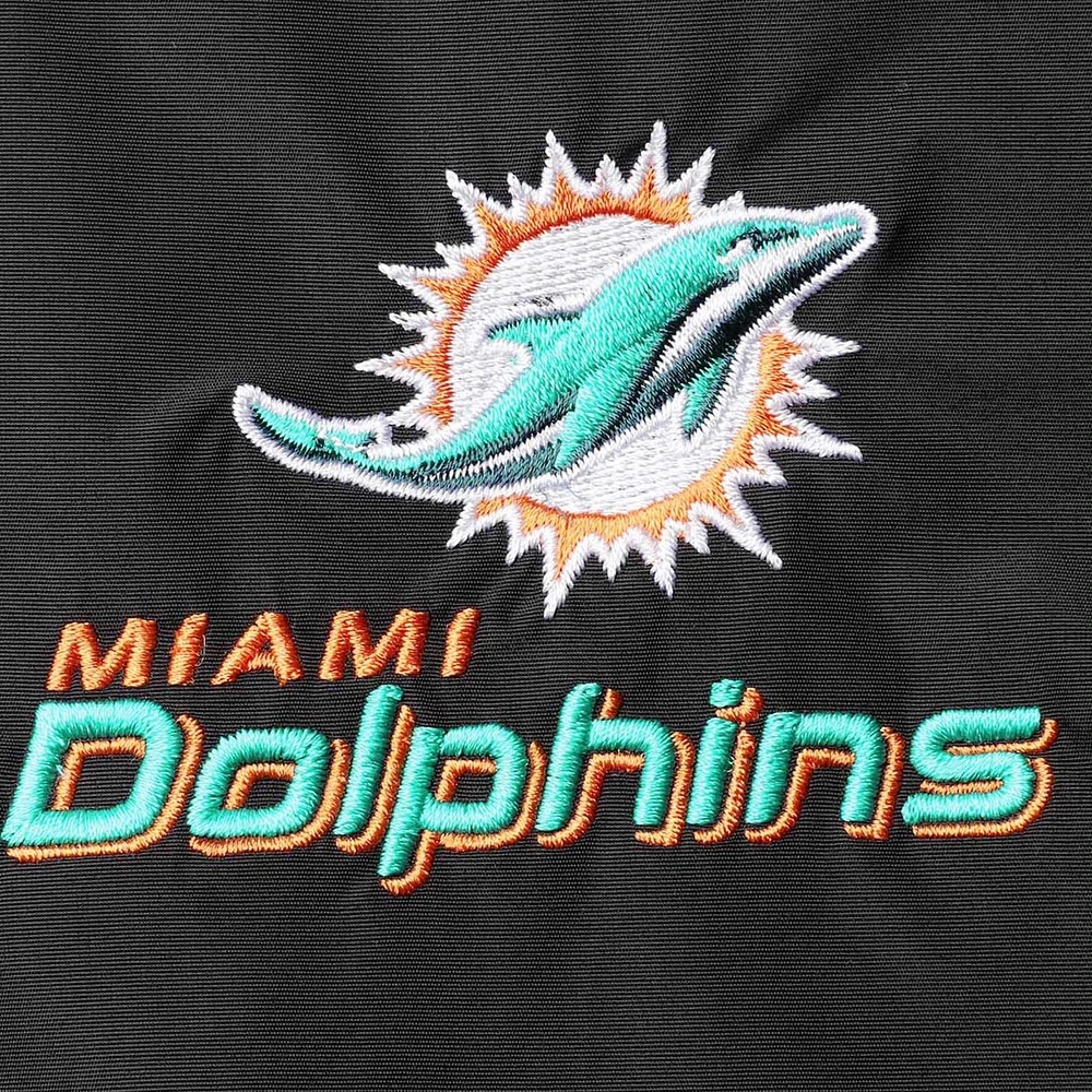 Blouson à glissière complète Dunbrooke Miami Dolphins Triumph Fleece noir pour hommes