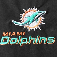 Blouson à glissière complète Dunbrooke Miami Dolphins Triumph Fleece noir pour hommes