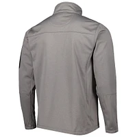 Men's Dunbrooke Heather Gray Miami Dolphins Freestyle Coated Tech Fleece Full-Zip Jacket