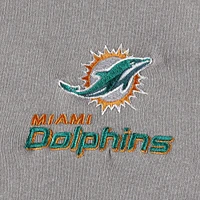 Men's Dunbrooke Heather Gray Miami Dolphins Freestyle Coated Tech Fleece Full-Zip Jacket