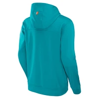 Men's Fanatics Aqua Miami Dolphins Defender Pullover Hoodie