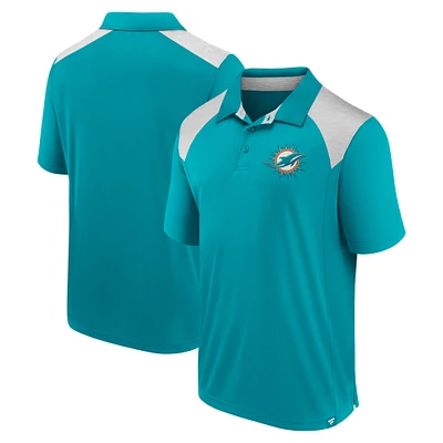 Polo primaire Fanatics Aqua Miami Dolphins pour hommes