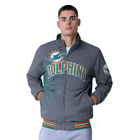 Veste réversible entièrement zippée G-III Extreme Aqua Miami Dolphins Strong Arm pour homme