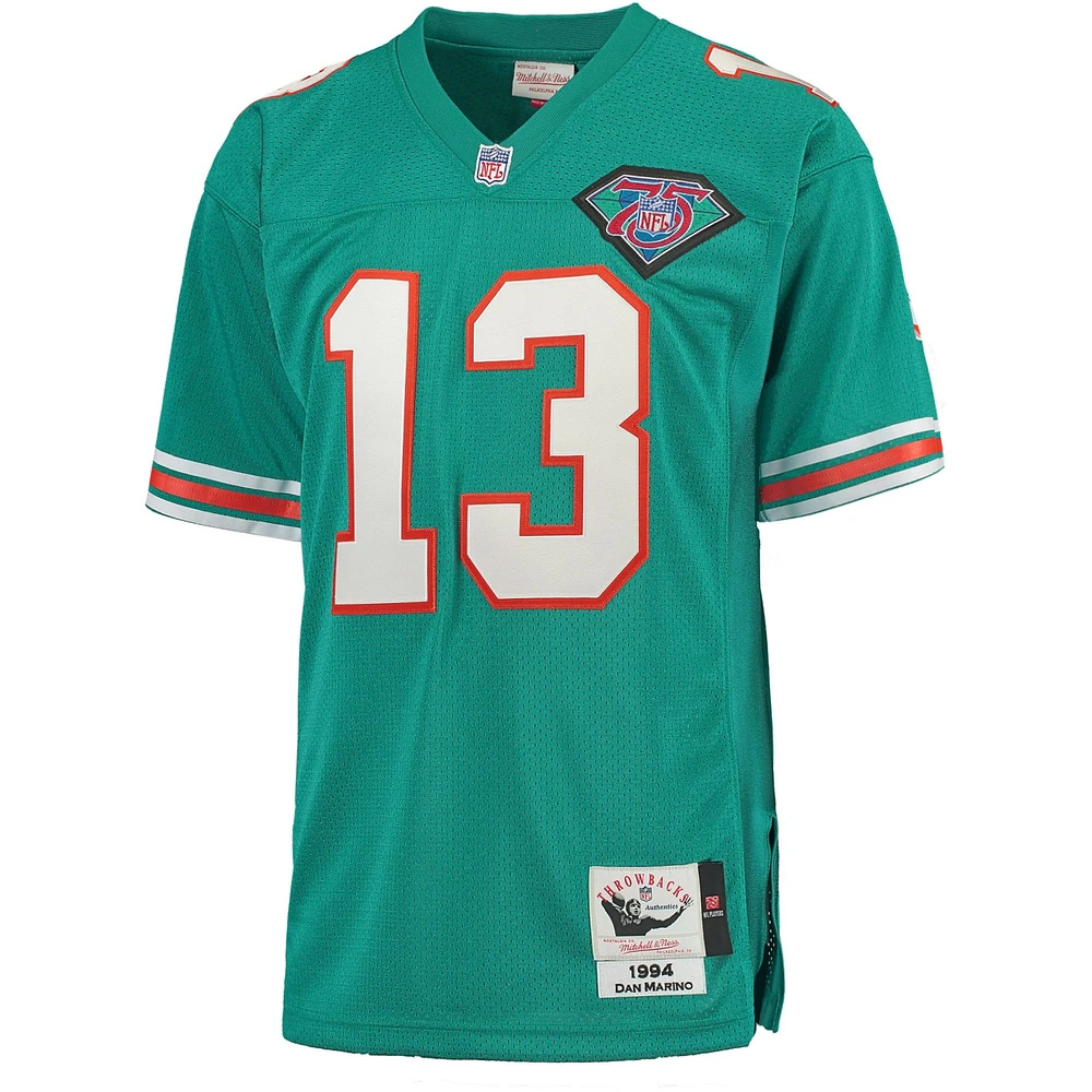 Mens Miami Dolphins Dan Marino Mitchell & Ness Aqua Authentic Throwback Jersey