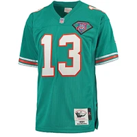 Mens Miami Dolphins Dan Marino Mitchell & Ness Aqua Authentic Throwback Jersey
