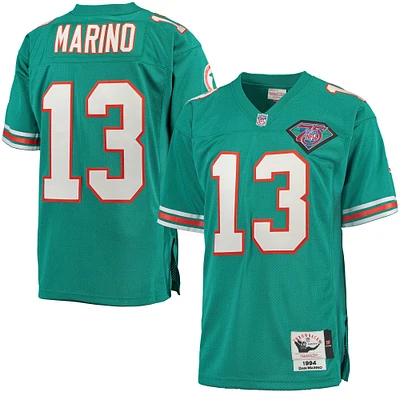 Miami Dolphins pour homme Dan Marino Mitchell & Ness Aqua Authentic Throwback Maillot