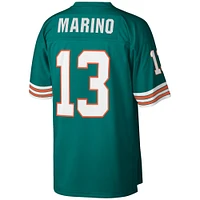 Men's Mitchell & Ness Dan Marino Aqua Miami Dolphins Big Tall 1984 Retired Player Replica Jersey
