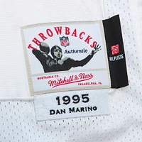 Men's Mitchell & Ness Dan Marino White Miami Dolphins 1995 Authentic Throwback Retired Player Pocket Jersey