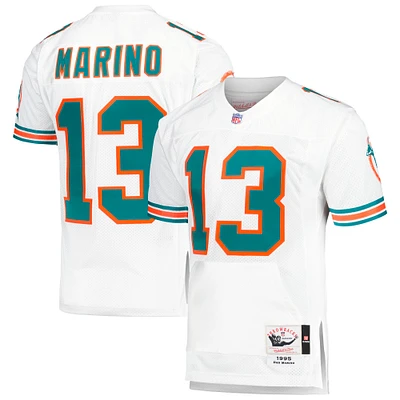 Maillot de poche pour joueur retraité Mitchell & Ness Dan Marino blanc des Dolphins Miami 1995 authentique