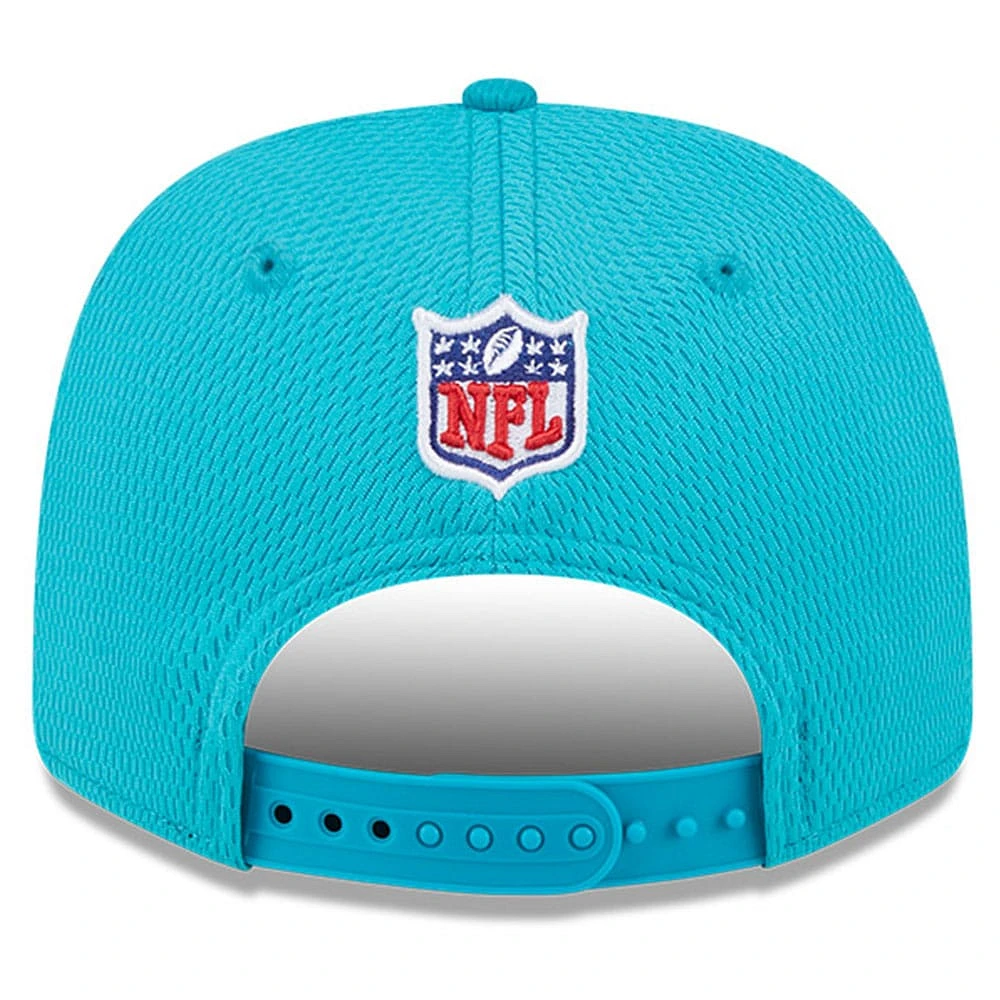 Men's New Era Aqua Miami Dolphins 2024 Sideline 9SEVENTY Stretch-Snap Hat