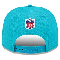 Men's New Era Aqua Miami Dolphins 2024 Sideline 9SEVENTY Stretch-Snap Hat