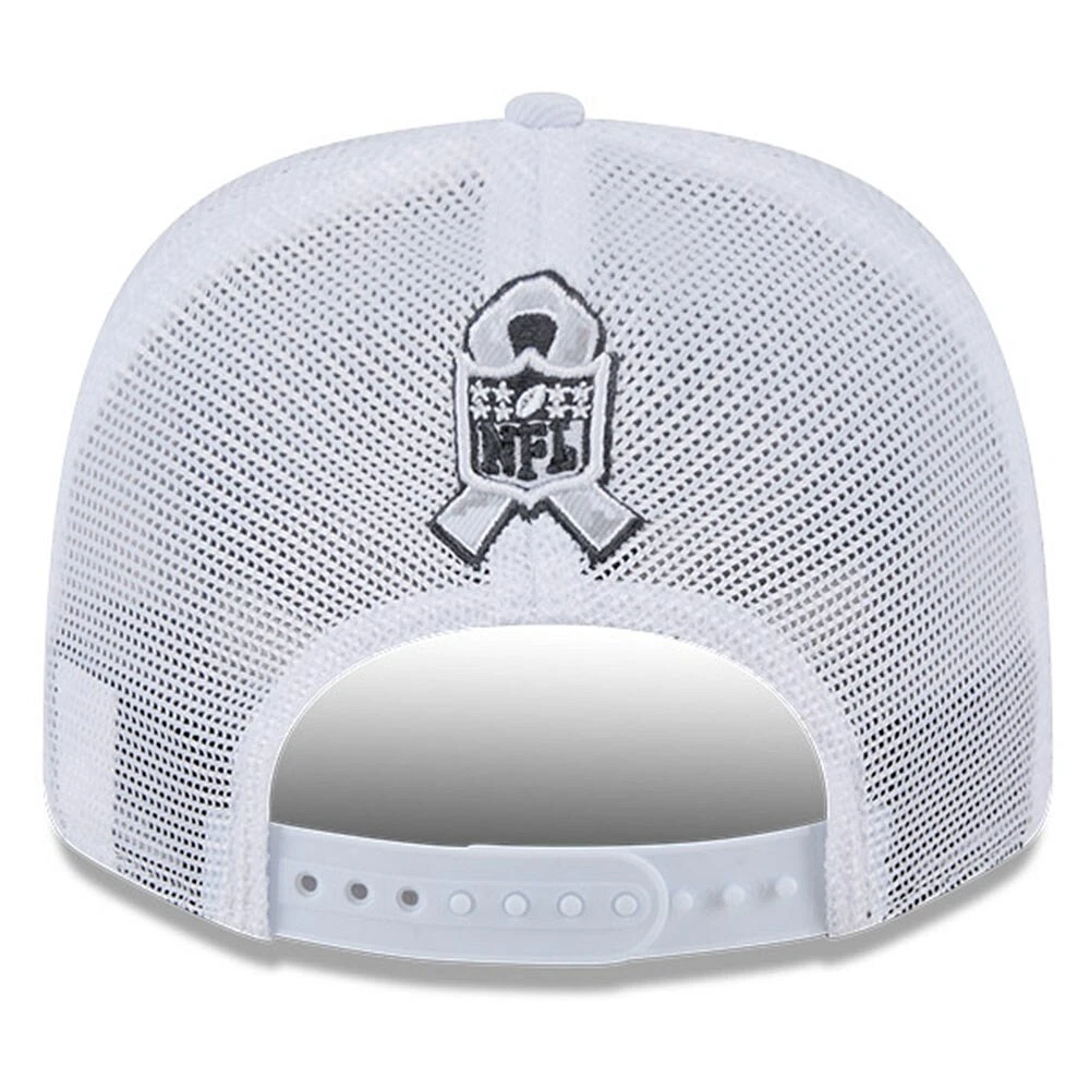 Men's New Era Arctic Camo Miami Dolphins 2024 Salute To Service 9SEVENTY Stretch-Snap Hat