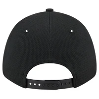 Casquette ajustable noire New Era Miami Dolphins Throwback Main B-Dub 9FORTY pour homme