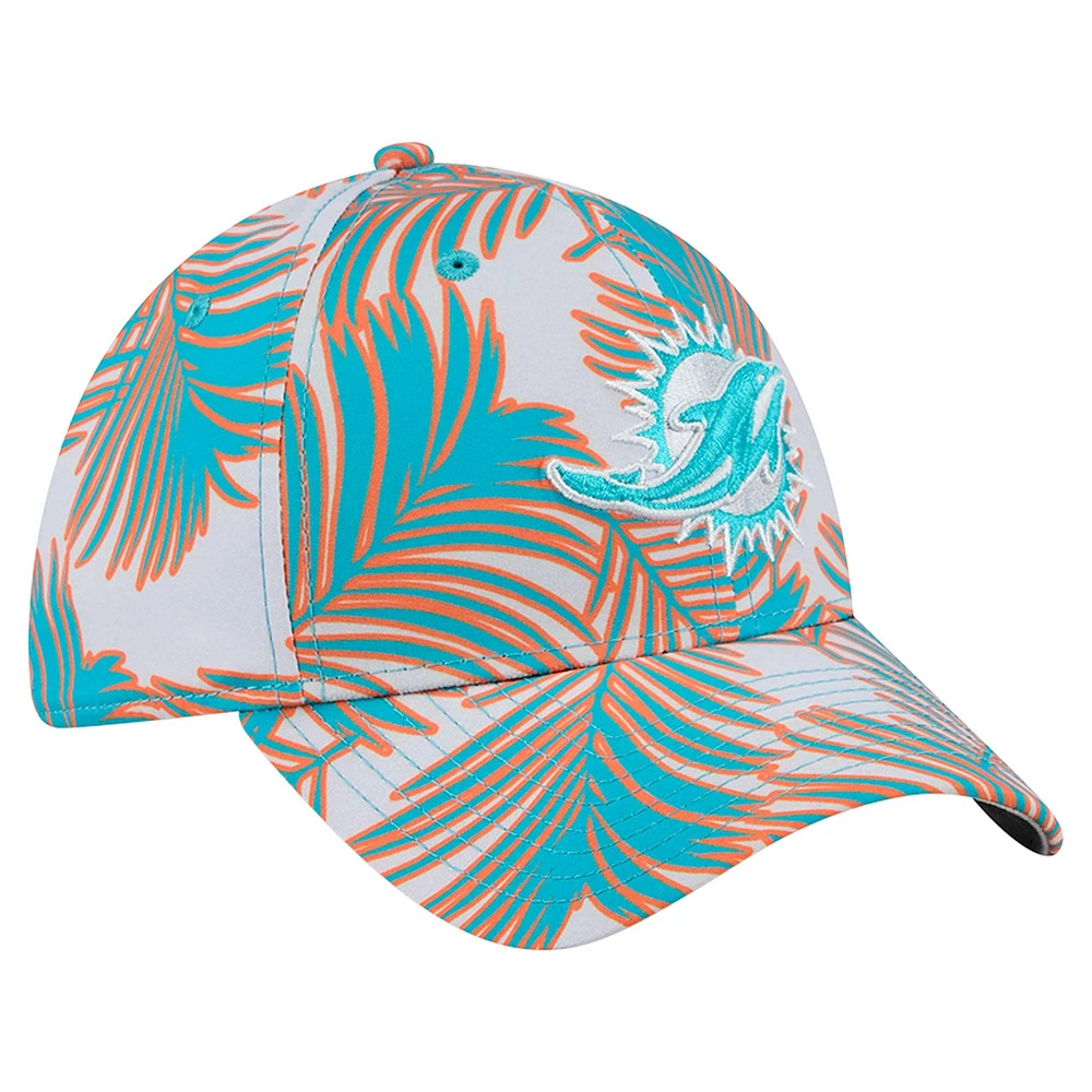 Casquette 39THIRTY Flex Palms Miami Dolphins grise New Era pour homme