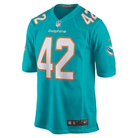 Men's Nike Alexander Johnson  Aqua Miami Dolphins Game Jersey