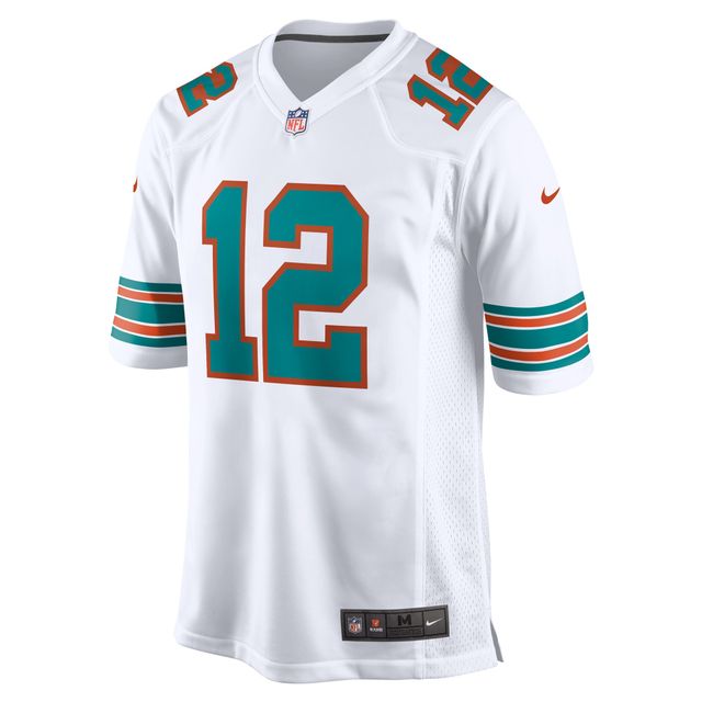 Maillot de joueur retraité Nike Bob Griese pour hommes, blanc, Miami Dolphins