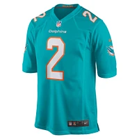 Men's Nike Bradley Chubb Aqua Miami Dolphins Game Player Jersey