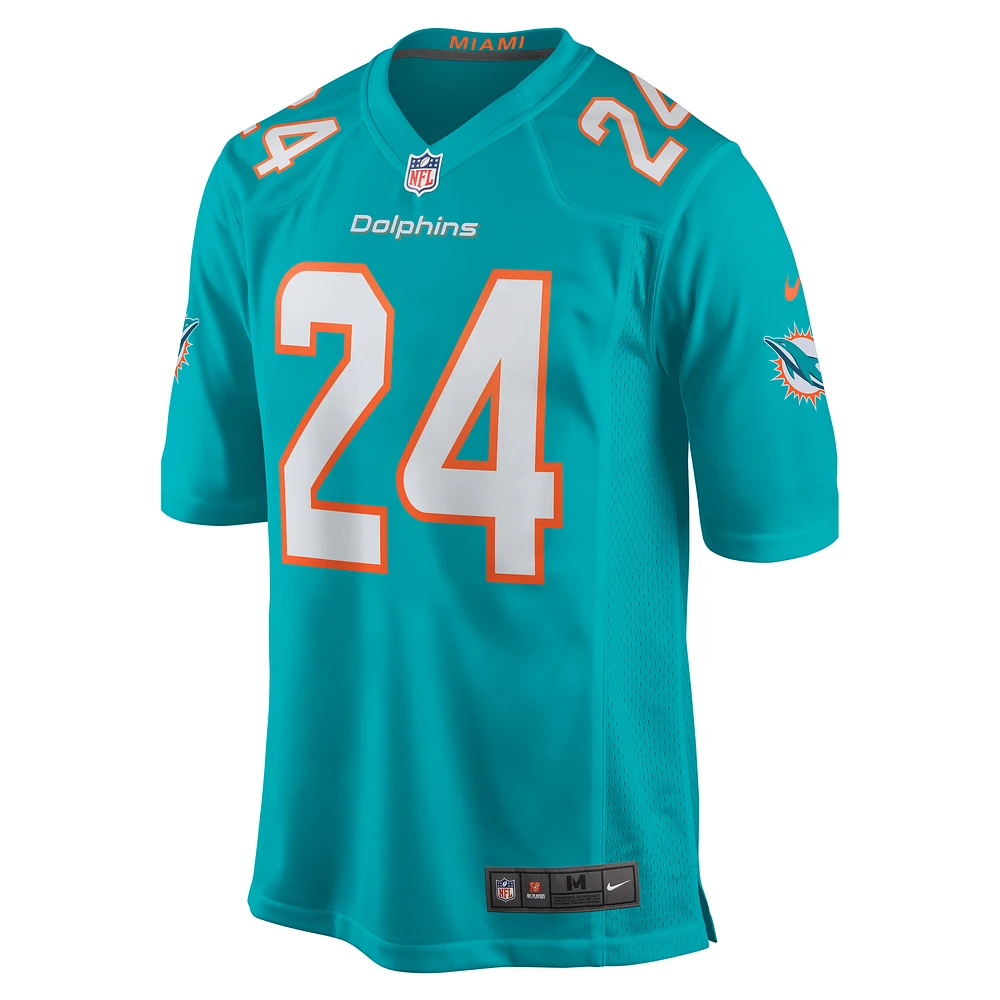 Men's Nike Cam Smith  Aqua Miami Dolphins Game Jersey