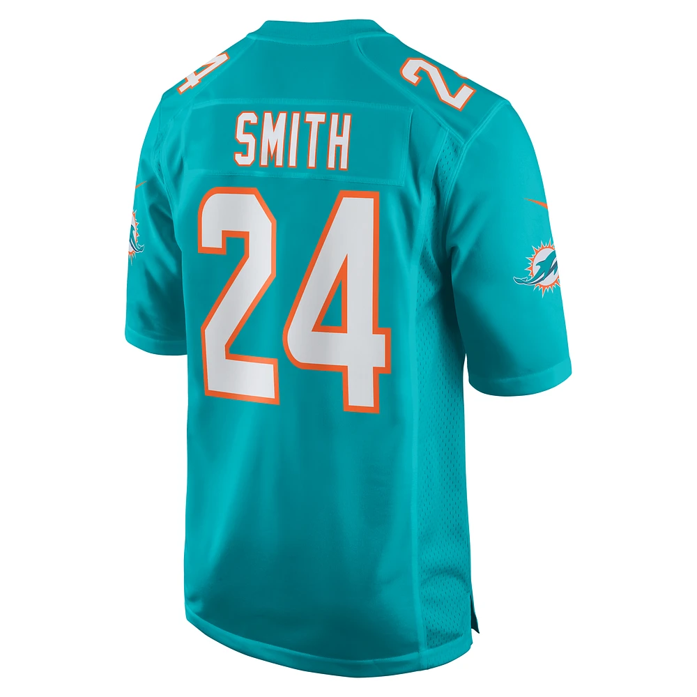 Men's Nike Cam Smith  Aqua Miami Dolphins Game Jersey