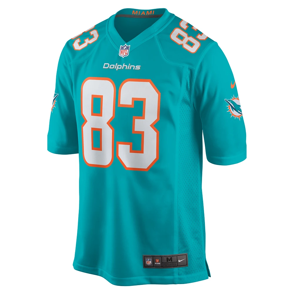 Men's Nike Chase Claypool  Aqua Miami Dolphins Game Jersey