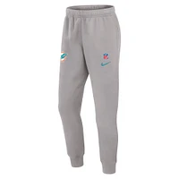 Men's Nike Gray Miami Dolphins 2024 Sideline Club Pants