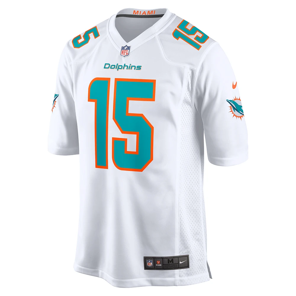 Men's Nike Jaelan Phillips  White Miami Dolphins Game Jersey