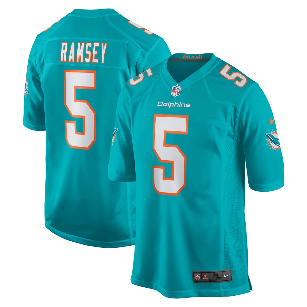 Maillot Nike Jalen Ramsey Aqua Miami Dolphins Team Color Game pour homme