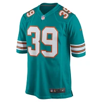 Men's Nike Larry Csonka Aqua Miami Dolphins Retired Player Jersey