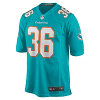 Men's Nike Storm Duck  Aqua Miami Dolphins Game Jersey