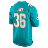 Men's Nike Storm Duck  Aqua Miami Dolphins Game Jersey