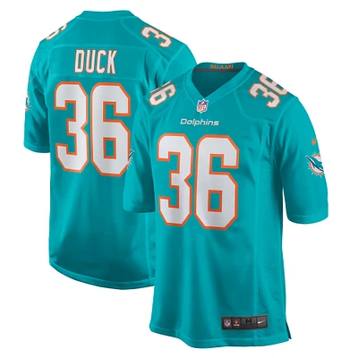 Maillot de match Nike Storm Duck Aqua Miami Dolphins pour homme