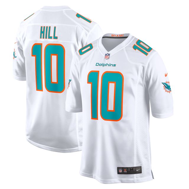 Maillot de match Nike Tyreek Hill pour hommes, blanc, Miami Dolphins