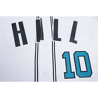Men's Pro Standard Tyreek Hill White Miami Dolphins Mesh Baseball Button-Up T-Shirt