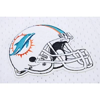 Men's Pro Standard Tyreek Hill White Miami Dolphins Mesh Baseball Button-Up T-Shirt