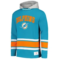 Men's Tommy Hilfiger Aqua Miami Dolphins Ivan Fashion Pullover Hoodie