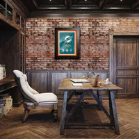 Miami Dolphins - 18'' x 24'' Logos to History Framed Art