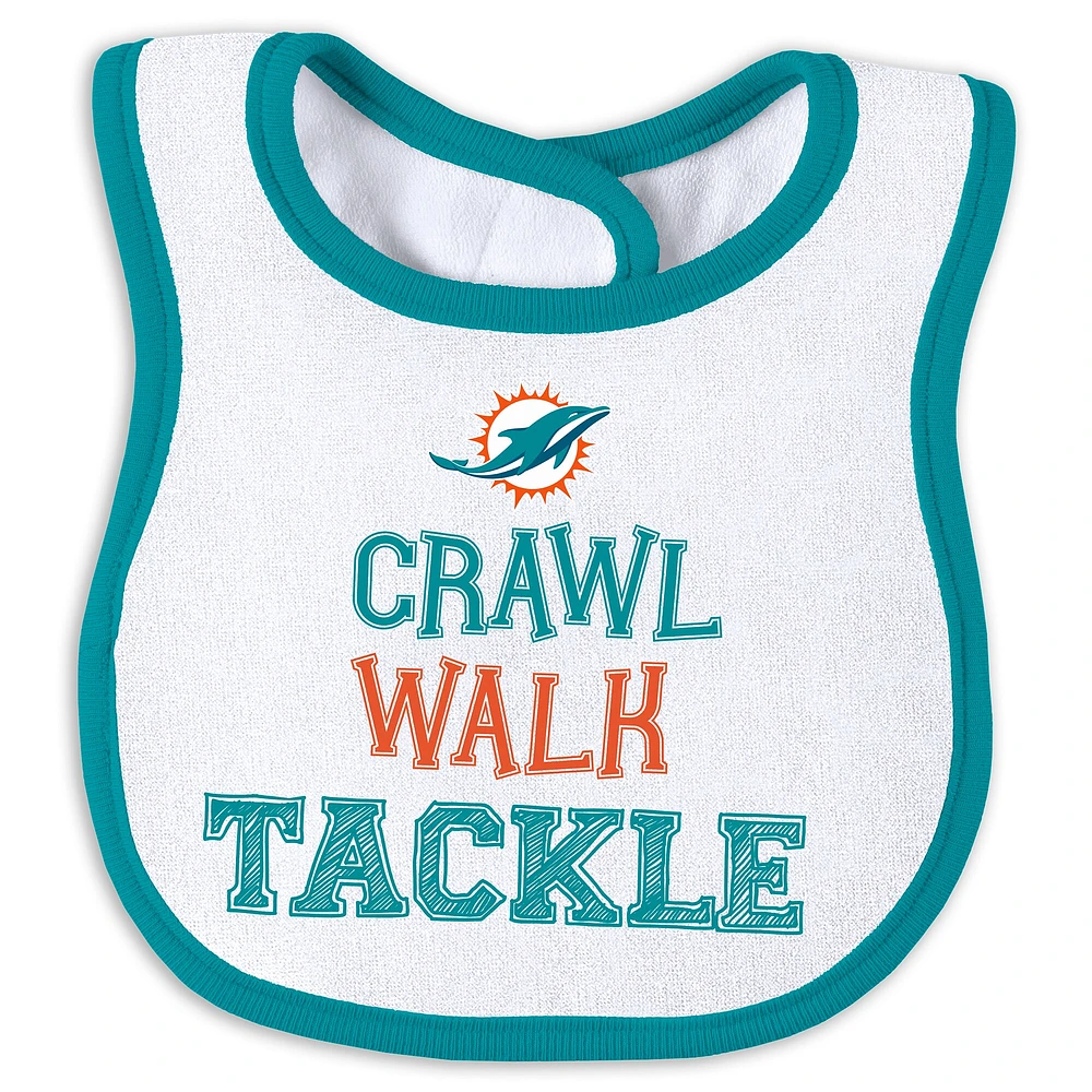 Newborn & Infant WEAR by Erin Andrews Miami Dolphins Sleep Play Set