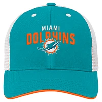 Preschool Aqua Miami Dolphins Core Lockup Trucker Adjustable hat