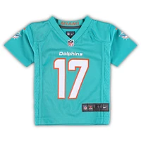 Maillot de match Nike Jaylen Waddle Aqua des Dolphins Miami pour tout-petit