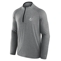 Unisex Fanatics Charcoal Miami Dolphins Front Office Performance Primary Quarter-Zip Jacket