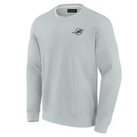 Unisex Fanatics Gray Miami Dolphins Elements Super Soft Pullover Sweatshirt
