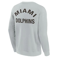 Unisex Fanatics Gray Miami Dolphins Elements Super Soft Pullover Sweatshirt