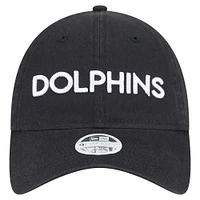 Women's New Era Black Miami Dolphins Cece 9TWENTY Adjustable Hat