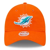 Women's New Era Orange Miami Dolphins Main Core Classic 2.0 9TWENTY Adjustable Hat